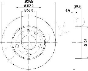 Japko 610929 - Тормозной диск avtokuzovplus.com.ua