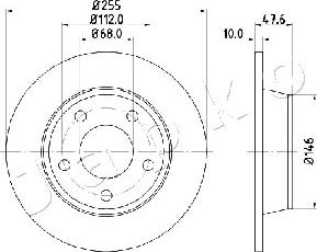 Japko 610932 - Тормозной диск avtokuzovplus.com.ua