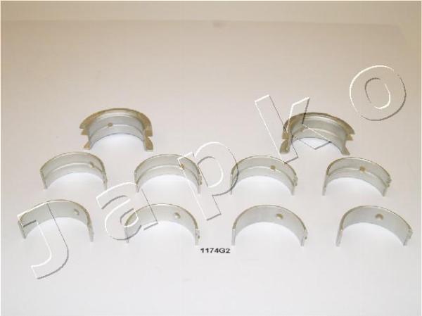 Japko 61174G2 - Комплект підшипників колінчастого вала autocars.com.ua