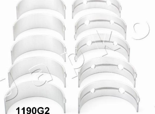 Japko 61190G2 - Комплект підшипників колінчастого вала autocars.com.ua