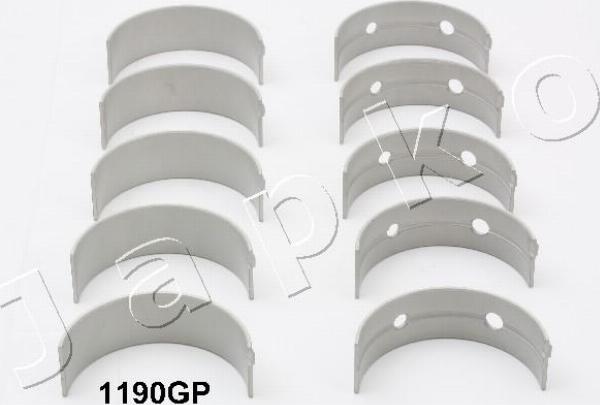 Japko 61190GP - Комплект підшипників колінчастого вала autocars.com.ua