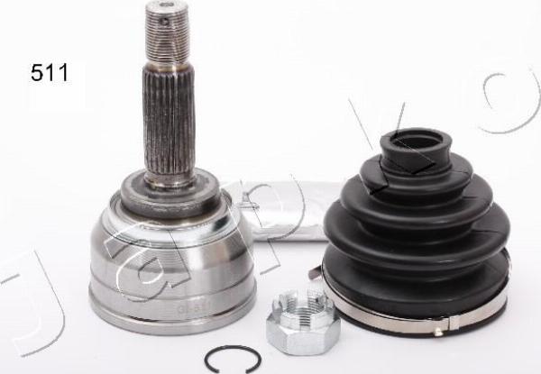 Japko 62511 - Шарнірний комплект, ШРУС, приводний вал autocars.com.ua