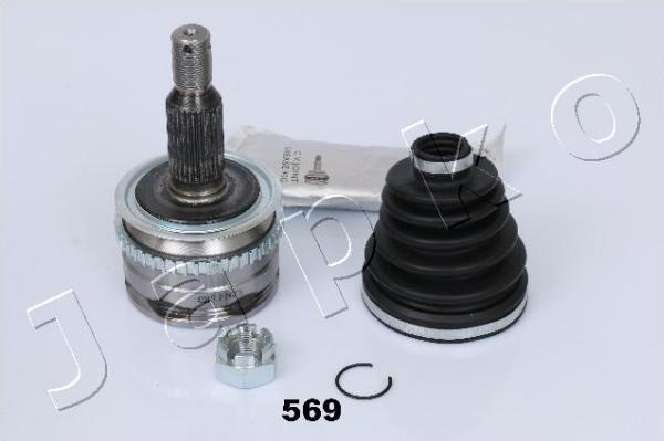 Japko 62569 - Шарнірний комплект, ШРУС, приводний вал autocars.com.ua