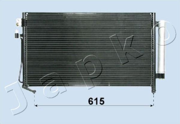 Japko CND243008 - Конденсатор, кондиціонер autocars.com.ua