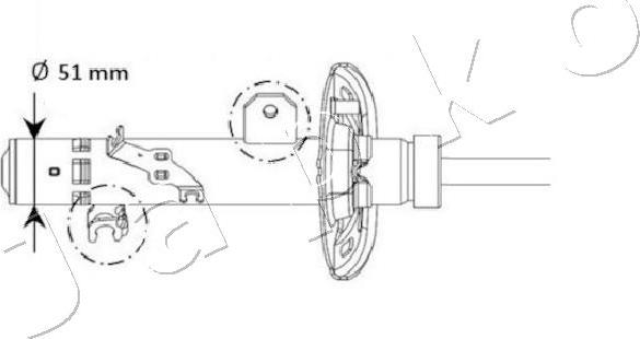 Japko MJ01131 - Амортизатор avtokuzovplus.com.ua