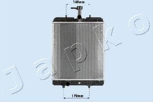 Japko RDA033068 - Радиатор, охлаждение двигателя avtokuzovplus.com.ua