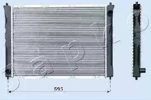 Japko RDA192004 - Радіатор, охолодження двигуна autocars.com.ua