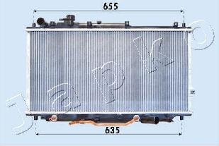 Japko RDA333007 - Радіатор, охолодження двигуна autocars.com.ua