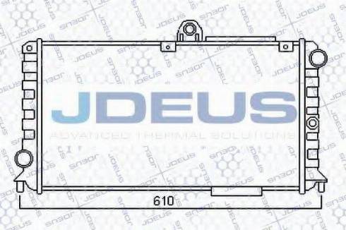 Jdeus 000V05 - Радіатор, охолодження двигуна autocars.com.ua
