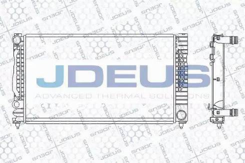 Jdeus 001M06 - Радіатор, охолодження двигуна autocars.com.ua