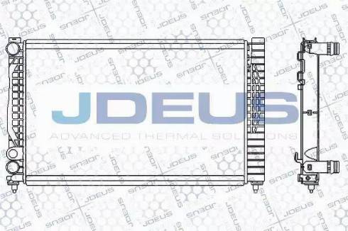 Jdeus 001M07 - Радіатор, охолодження двигуна autocars.com.ua