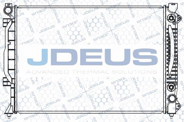 Jdeus 001M17 - Радіатор, охолодження двигуна autocars.com.ua
