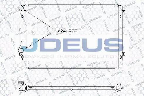 Jdeus 001M24 - Радіатор, охолодження двигуна autocars.com.ua