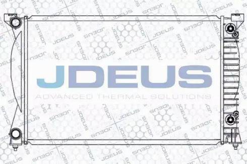 Jdeus 001M27 - Радіатор, охолодження двигуна autocars.com.ua
