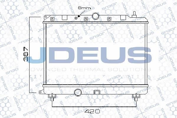 Jdeus 002M04 - Радіатор, охолодження двигуна autocars.com.ua