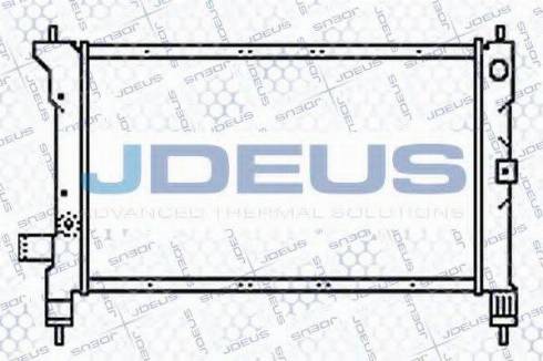 Jdeus 002M09 - Радіатор, охолодження двигуна autocars.com.ua