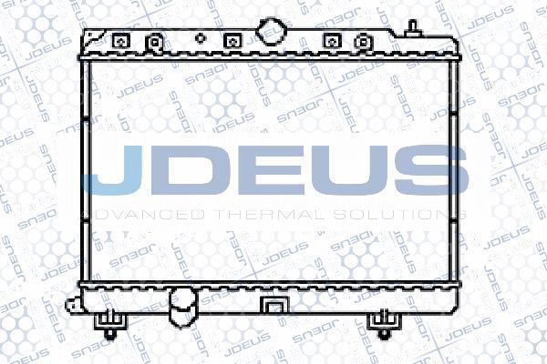 Jdeus 002M12 - Радіатор, охолодження двигуна autocars.com.ua