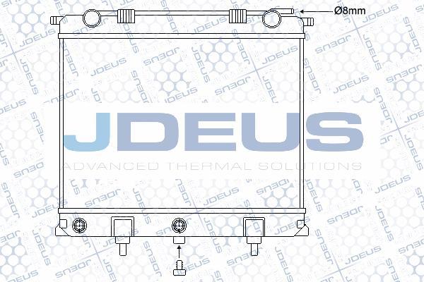 Jdeus 002M21 - Радіатор, охолодження двигуна autocars.com.ua