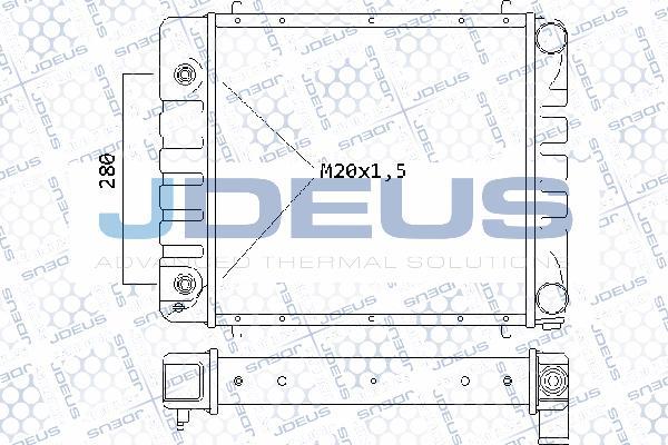 Jdeus 002M24 - Радиатор, охлаждение двигателя autodnr.net
