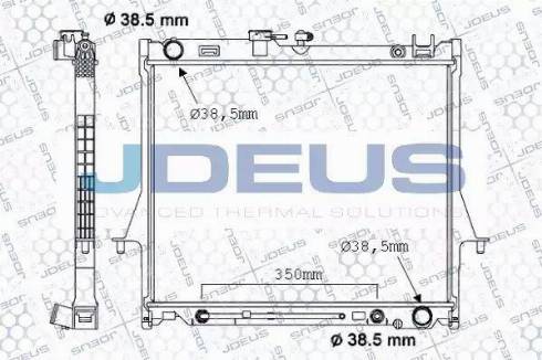 Jdeus 004M06 - Радіатор, охолодження двигуна autocars.com.ua