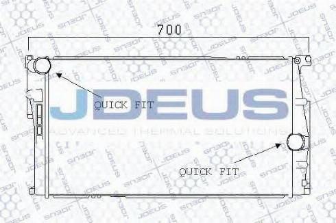 Jdeus 005M32 - Радіатор, охолодження двигуна autocars.com.ua