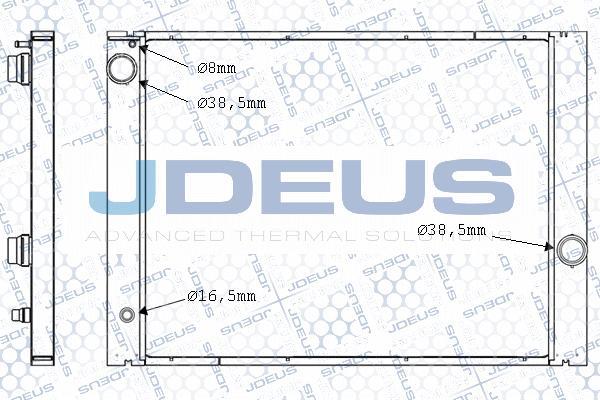 Jdeus 005M33A - Радіатор, охолодження двигуна autocars.com.ua