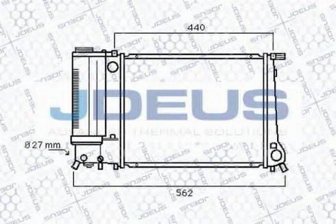 Jdeus 005M59 - Радиатор, охлаждение двигателя autodnr.net