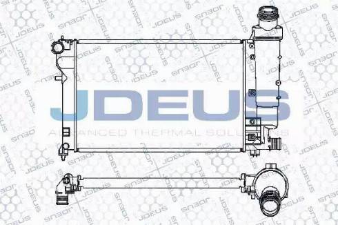 Jdeus 007M08 - Радіатор, охолодження двигуна autocars.com.ua