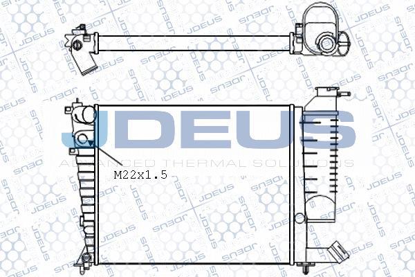 Jdeus 007M22 - Радіатор, охолодження двигуна autocars.com.ua