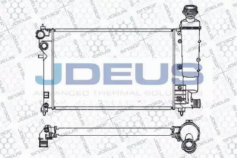 Jdeus 007M49 - Радіатор, охолодження двигуна autocars.com.ua