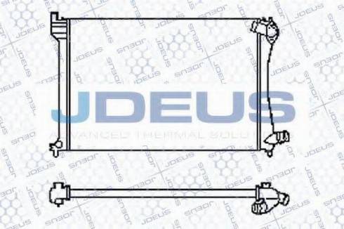 Jdeus 007M50 - Радіатор, охолодження двигуна autocars.com.ua