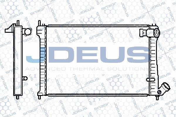 Jdeus 007M51 - Радиатор, охлаждение двигателя autodnr.net