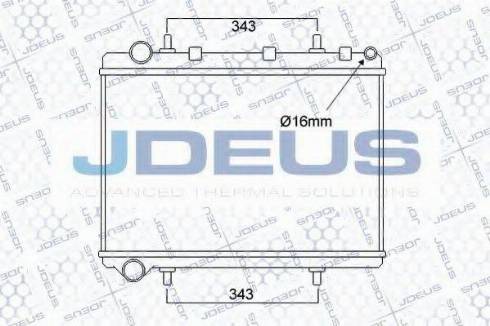 Jdeus 007M57 - Радиатор, охлаждение двигателя autodnr.net