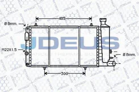 Jdeus 007N15 - Радіатор, охолодження двигуна autocars.com.ua