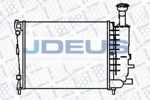 Jdeus 007V07 - Радіатор, охолодження двигуна autocars.com.ua