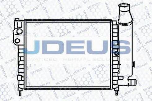 Jdeus 007V16 - Радіатор, охолодження двигуна autocars.com.ua