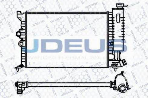 Jdeus 007V18 - Радіатор, охолодження двигуна autocars.com.ua