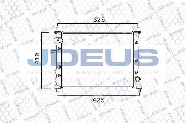 Jdeus 011M59A - Радиатор, охлаждение двигателя autodnr.net