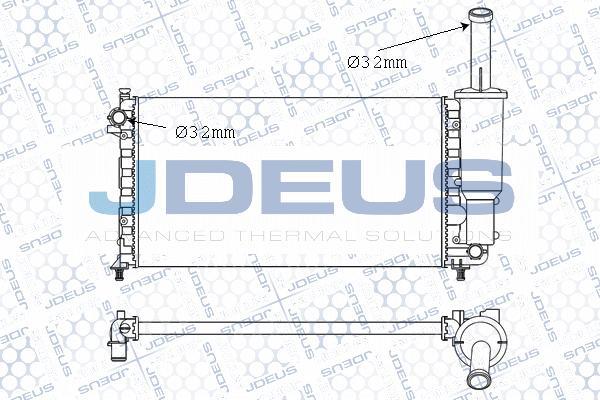 Jdeus 011M60 - Радіатор, охолодження двигуна autocars.com.ua