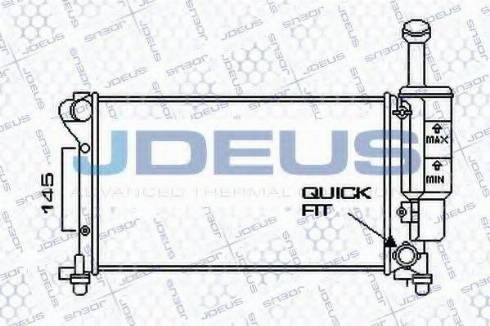 Jdeus 011M69 - Радіатор, охолодження двигуна autocars.com.ua