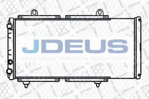 Jdeus 011V28 - Радіатор, охолодження двигуна autocars.com.ua