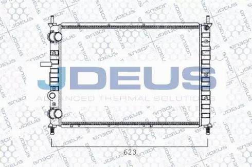 Jdeus 011V54 - Радіатор, охолодження двигуна autocars.com.ua