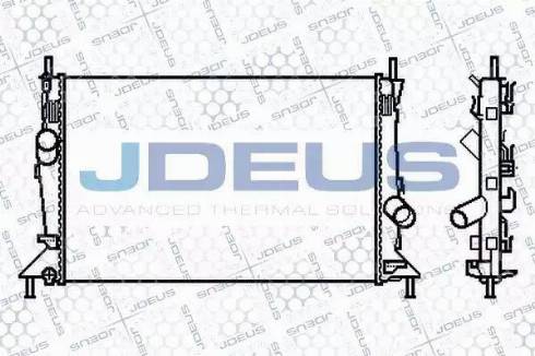 Jdeus 012M25 - Радіатор, охолодження двигуна autocars.com.ua