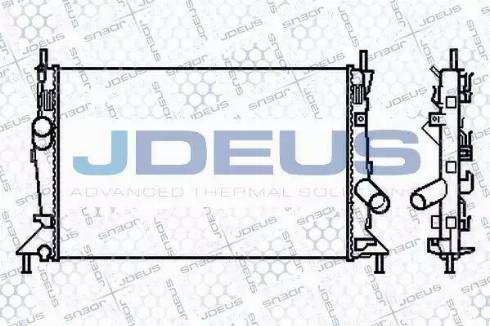 Jdeus 012M26 - Радіатор, охолодження двигуна autocars.com.ua
