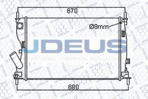 Jdeus 012M27 - Радиатор, охлаждение двигателя autodnr.net