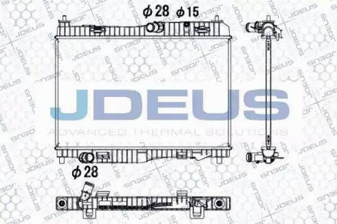 Jdeus 012M36 - Радіатор, охолодження двигуна autocars.com.ua