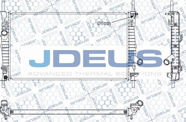 Jdeus 012M37 - Радіатор, охолодження двигуна autocars.com.ua