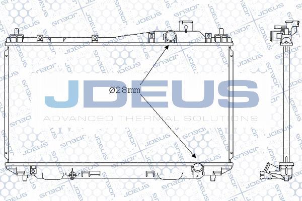 Jdeus 013M24 - Радіатор, охолодження двигуна autocars.com.ua