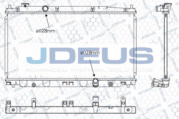 Jdeus 013M36 - Радіатор, охолодження двигуна autocars.com.ua