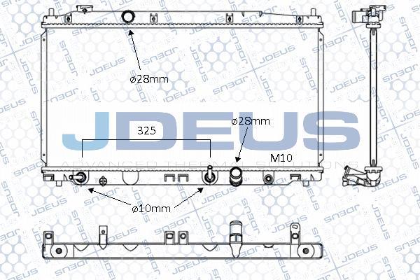 Jdeus 013M37 - Радіатор, охолодження двигуна autocars.com.ua